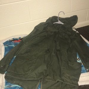 Green army jacket